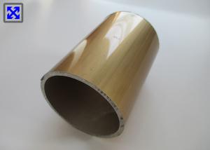 China Golden Electrophoresis Aluminum Tube Profiles 60 * 5 Round Shape ISO Approved wholesale