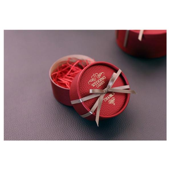 Custom Logo Recyclable Truffle Packaging Round Cardboard Chocolate Box Favors Gift For Wedding Souvenirs