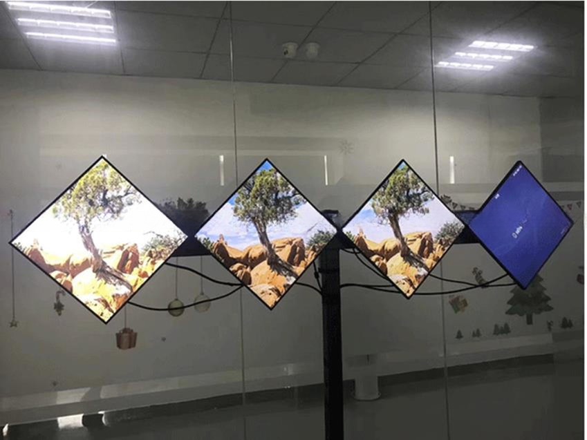 22" 33" inch 1:1 square screen 1920x1920 LED WIFI network Android display with HDM1 input port for advertising video signage