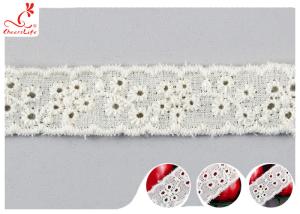 China Fashion Embroidered Floral Cotton Eyelet Lace Trim For Nighty Trade Assurance wholesale