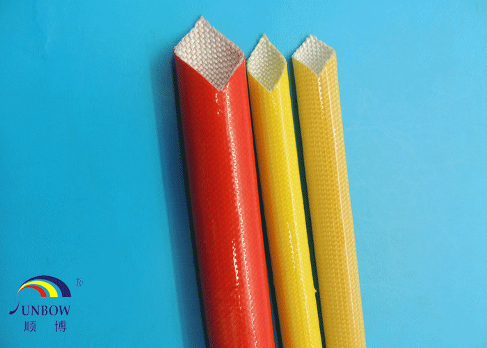 Heat Resistance F Grade Motor Fiberglass Braided Sleeving with PU Resin Coated