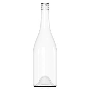 China 1000ml 1750ml Premium Burgundy Glass Spirit Bottle BVS Neck 30x60mm wholesale