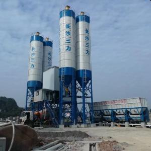 China Construction Silo Hzs60 Concrete Batching Plant Cement Readymix Twin Shaft wholesale