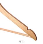 Wardrobe Heavy Duty Wooden Coat Hangers , 17.5in Large Wooden Coat Hangers