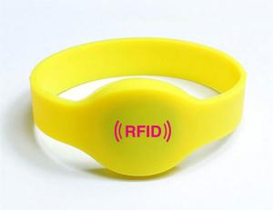 China High quality Oval Shape Silicone RFID Wristband wholesale