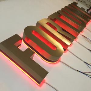 China Building RGB Channel Letter Sign Stainless Steel Illuminated wholesale
