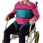 Green Breathable Mesh Wheelchair Seatbelts Wrapped Herringbone Cotton