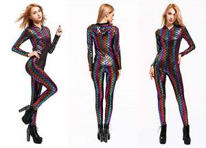 China Women's Sexy Fish Scale Jumpsuit Colorful Lightweight High Elasticity Fabric wholesale