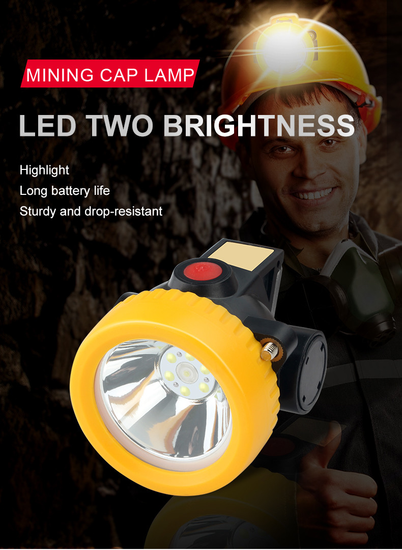 Coal Waterproof Lithium Helmet Mining Headlight High Brightness Industrial Lamp
