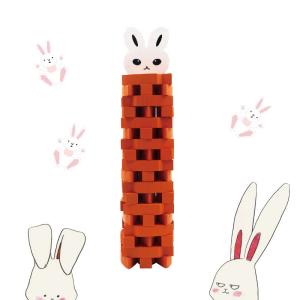 China 54 Bunny Stacked High Children'S Building Block Enlightenment Early Education on sale