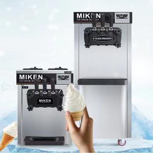China customized Commercial Soft Ice Cream Maker 2+1 Flavors Ice Cream Machine wholesale