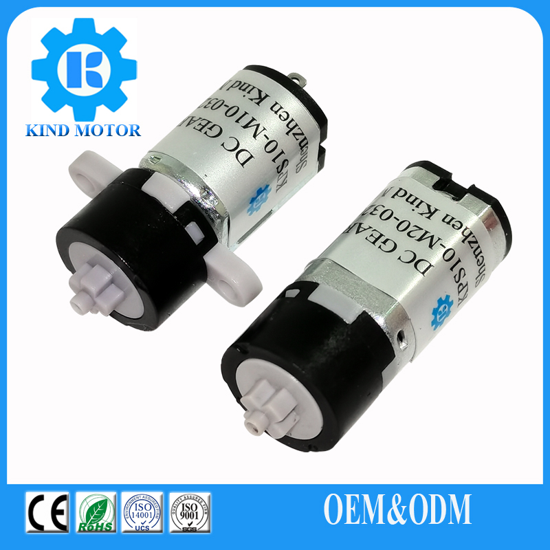 High torque low noise small 3 volt 6v M3 M4screw thread dc gear motor for robot