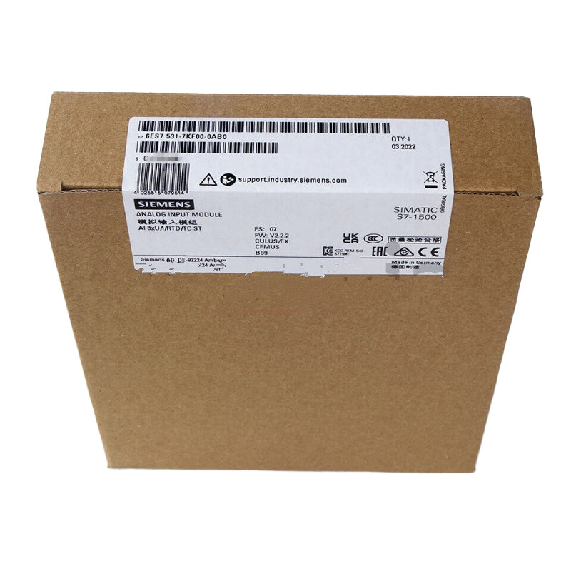 SIEMENS PLC SIMATIC S7-1500 AI 8XU/I/RTD/TC ST 6ES7531-7KF00-0AB0 TO BE ORDERED SEPARATELY