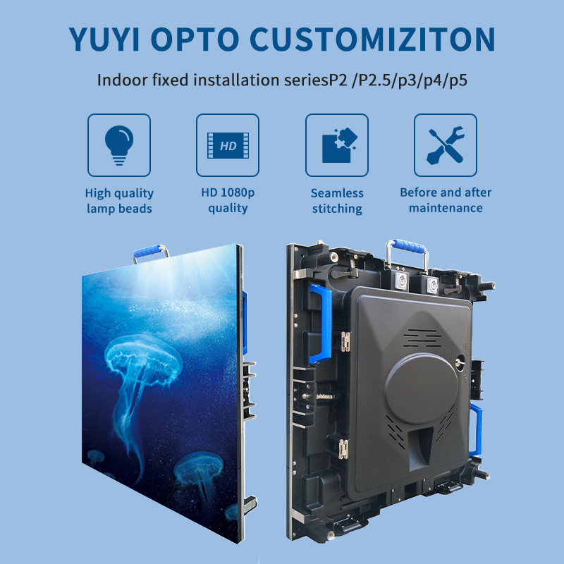 1500cd/sqm Indoor Fixed LED Screen P2.5 P3 P4 Video Wall LED Display