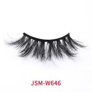China 3D Fluffy Faux Mink Lashes , Natural Black 20mm Individual Lashes wholesale