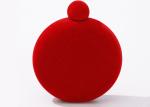 Laser Welding Velvet Hip Flask 5 Oz Round Wine Pot Simplicity Style