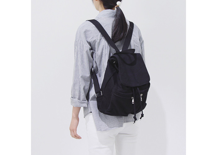 Korean Style Fashion Cotton Canvas Daypack School Sports Backpacks For Girls Boys