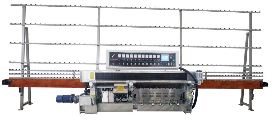 11 Motor Glass Straight Line Edging Machine with PLC Control