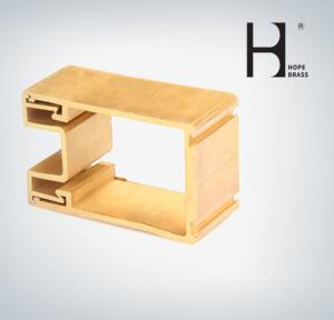 China Fashion Decorative Extruded Armrest Use Copper Alloy Profiles Brass Extrusiong Profiles Brushing, Polishing, Plating wholesale