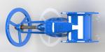 Soft Sealing Ductile Iron Gate Valve Red / Blue Epoxy Coated