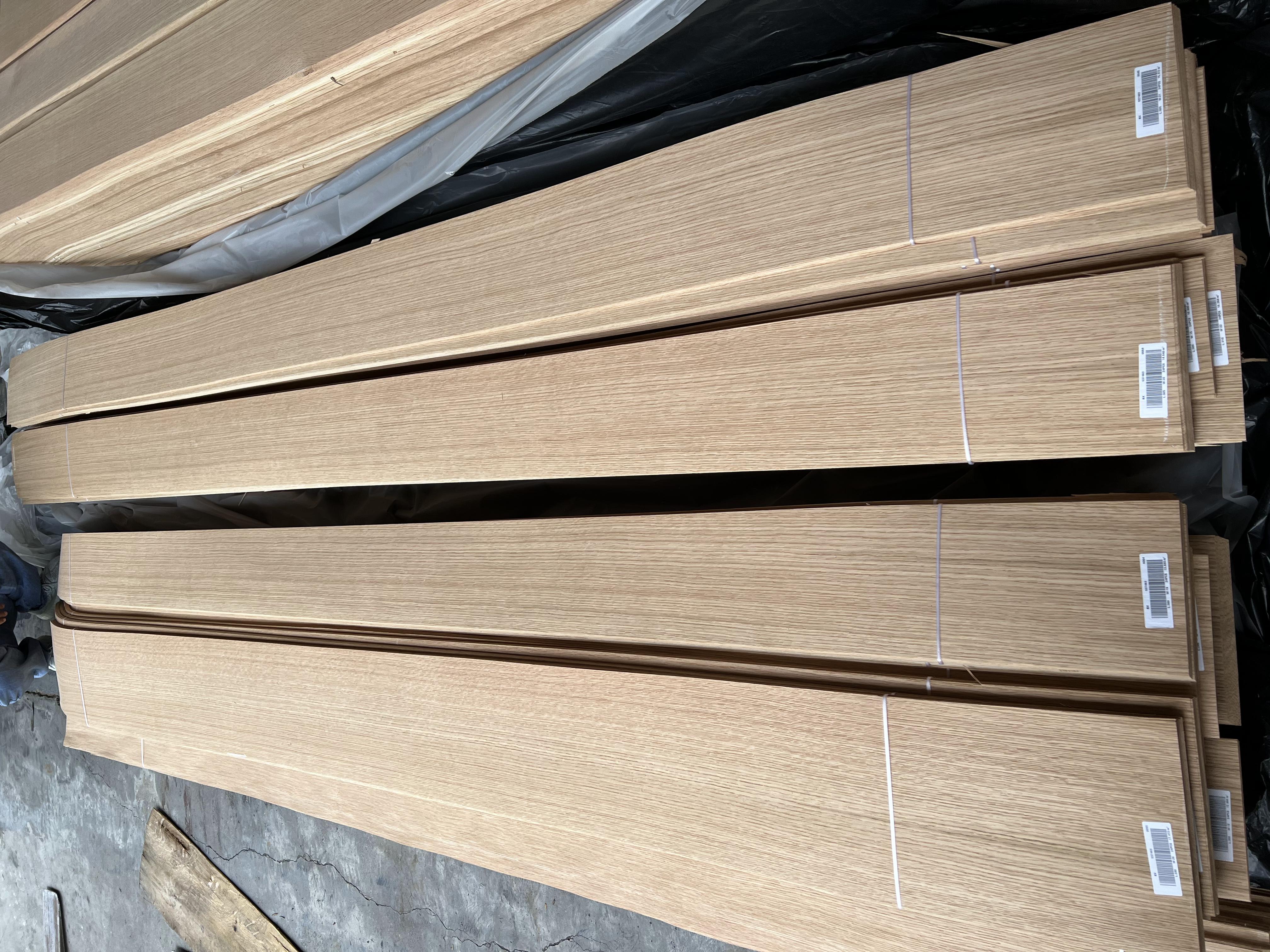 Wholesale AA Natural White Oak Wood Veneer 0.45mm Oak Veneers Wood Sheets Wood Veneer Sheet Natural