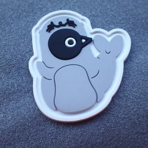 China silicon clothing labels Durable Embossed Rohs Silicone Clothing Labels wholesale