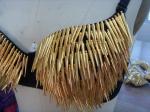 Girl Night Club Wear Spandex Long Spike Bra Top CRB7205 Dance Club Clothes