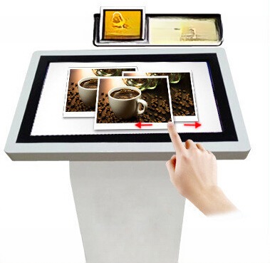 24" inch LED all-in-one touchscreen PC Kiosk stand digital AD signage information interactive display