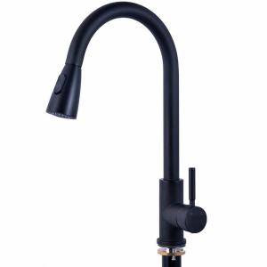 China Modern Black Brushed Telescopic Dishwasher Taps Safe Lead Free wholesale