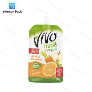 China Beverage Plastic Packaging Bag Heat Shrinkable Polyethylene With Nozzle wholesale