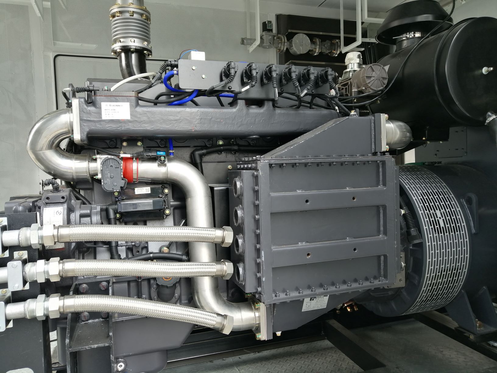 1200KW Industrial Natural Gas Power Generator CBM Biogas CHP Power Generator