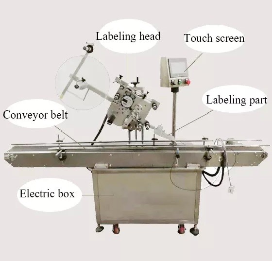tamper evident Top And Bottom Labeler Applicator Machine For electronic product
