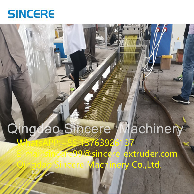PP PE PVC Film Plastic Pelletizing Line Granulating Machine With Compactor OEM