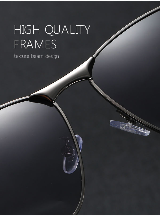TR90 Custom Polarized Sunglasses UV400 Mens Driving Blue Lens