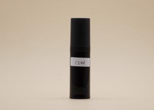 China Cosmetic PP Plastic Airless Spray Bottle , Black 15ml Airless Pump Bottles wholesale