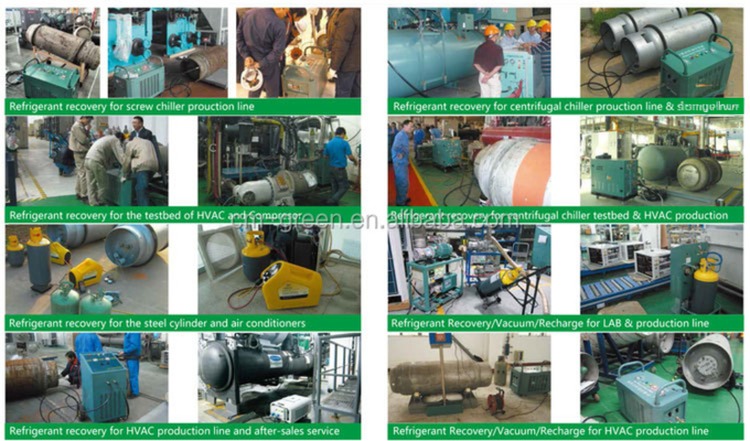 R123 SF6 R245FA R1233ZD Chiller Maintenance Low Pressure Refrigerant Recovery Machine CE Certification