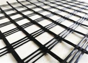 China Heat Resistence Width 1m 25KN Geogrid Fabric For Roads wholesale