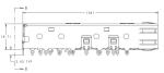 2110957-2 SFP 1X6 CAGE Assembly 8 Gb/s Through Hole Press-Fit