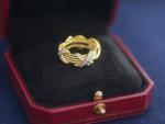 ODM 925 Silver 18K Gold Plated Ring Jewellery Zircon Eternity Band