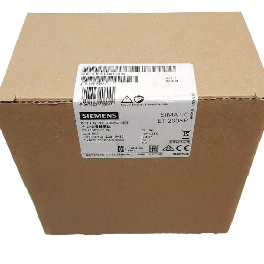 SIEMENS PLC SIMATIC S7-1500 CPU 1510SP-1 PN 6ES7510-1DJ01-0AB0 CENTRAL PROCESSING UNIT WITH WORK