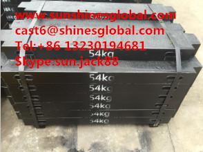 China Grey Cast Iron Counter Weigts /Steel Counterweight wholesale
