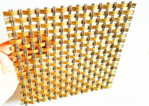 China SS &amp; Brass Architectural Crimped Woven Mesh , Interior Crimped Metal Screen wholesale