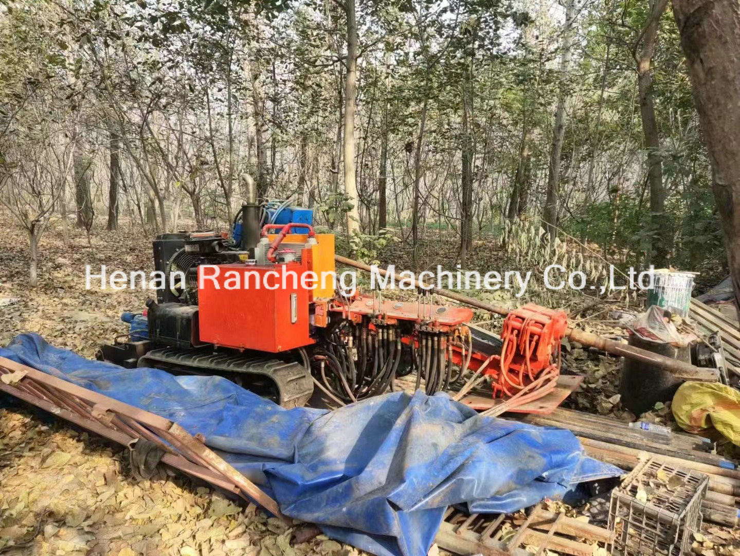 62KW Diesel Engine Mini Drill Rig HDD Hydraulic Water Well Drilling Rig 2.2t
