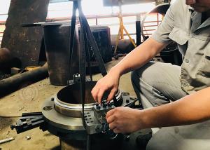 China Customized Clamshell Pipe Cutting And Beveling Machine Bevel Accuracy wholesale
