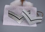 TPU Two Colour Debossed Logo Heat Transfer Labels For Garments
