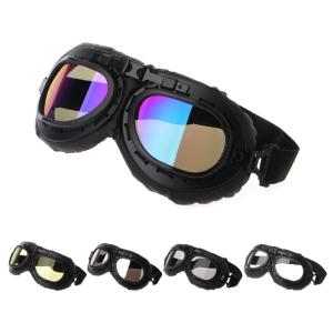 China Motorcycle Helmet Soft Goggles Vintage Pilot Biker Glasses Protective Gear Gafas wholesale