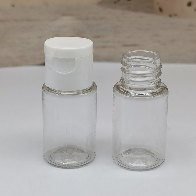 10ml 18/410 Mini Portable Plastic PET Bottle For Sample Travel Cosmetics Packaging