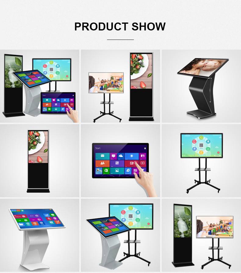 49 55 Inch LED Slim Touch Screen Interactive Kiosk
