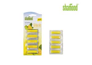 China Yellow Lemon Home Small Vacuum Air Fresheners Cleaner 5 Strips / Set wholesale