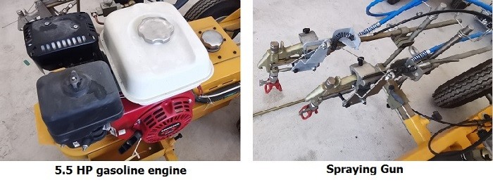 6.5HP Cold Paint Airless Line Striper Parking Lot Striping Tools